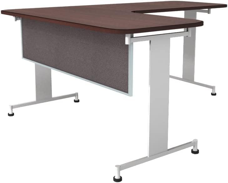 OBEX Acoustic Table Mounted Modesty Desk Privacy & Sound Absorbing Panel for Office Cubicles, 12" x 48", Slate