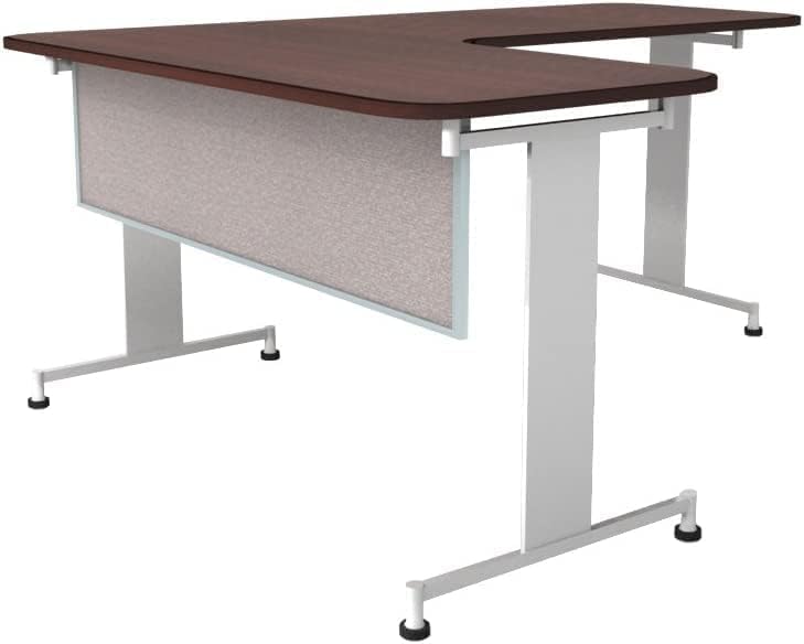 OBEX Acoustic Table Mounted Modesty Desk Privacy & Sound Absorbing Panel for Office Cubicles, 12" x 60", Overcast