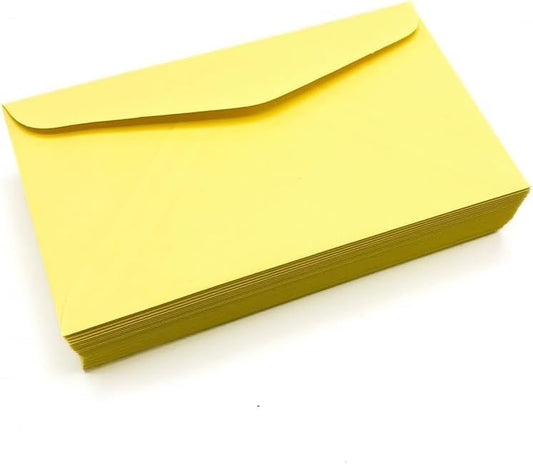 Limited Papers (TM) No. 10 Regular Standard Mailing Envelope - Pastel - Soft - 24 Pound (4.8 inch x 9.5 inch) - Announcement, Invoices, Checks, Letters, Contracts, Business Envelopes (Canary, 100)