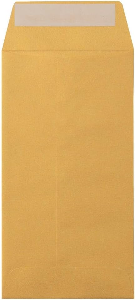 LUXPaper #7 Coin Envelopes | Peel & Press | 3 1/2" x 6 1/2" | Gold Metallic | 80lb. Text | 50 Qty