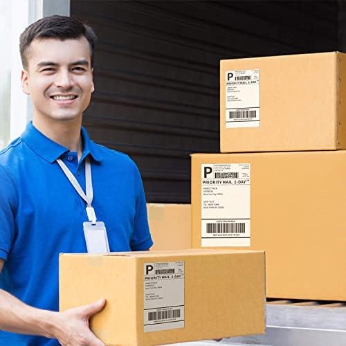 Shipping Labels 2 Per Sheet Round Corner Half Sheet Labels Mailing Labels for Packages Laser & Inkjet Printer Labels, 8126/5126 (2500sheets-5000labels)