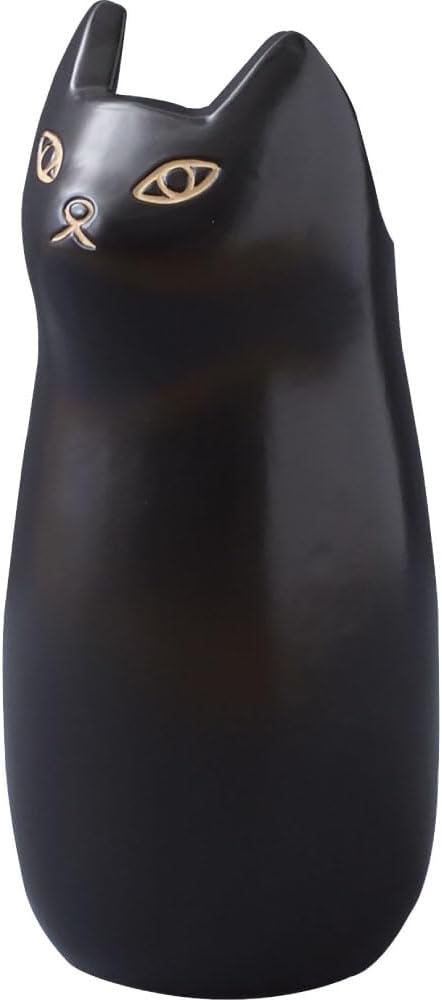 PaletteLife Umbrella Stand Ceramic Scandinavian Cat Small-Size, Black, CLY-13BK