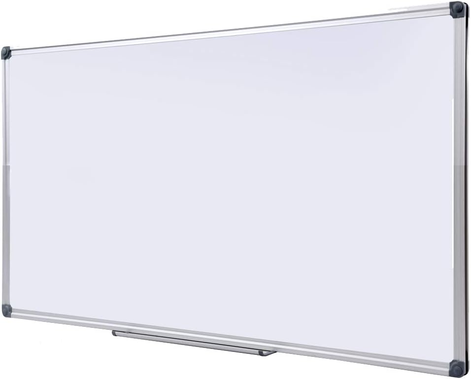 Premium 72"x 48" Multipurpose Magnetic Dry Erase Board with Aluminum Frame | Versatile Wall-Mounted Whiteboard with Pen Tray for Enhanced Office and Classroom Presentations