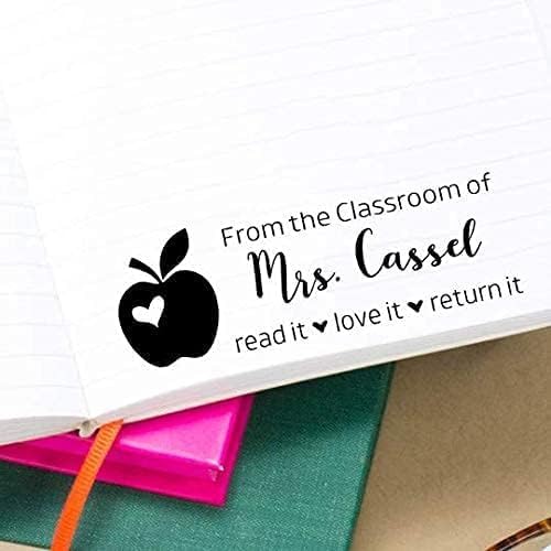 Custom Self Inking Stamps | 49 Designs | Fun Phrases | Grading, Classroom, Book Stamps (from The Classroom of Apple, Xtra Wide)