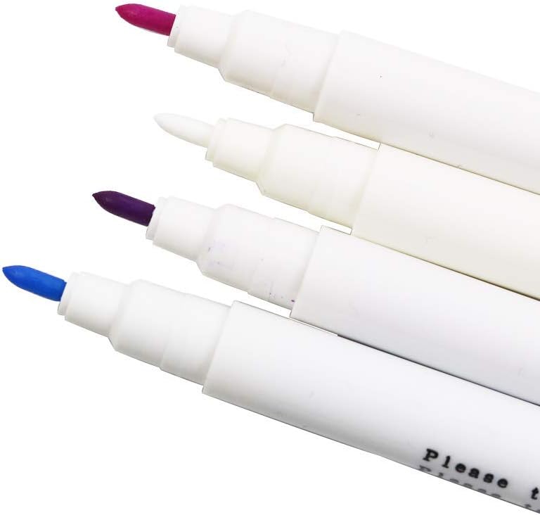 TopHomer Water Erasable Fabric Marking Pen Temporary Marking Auto-Vanishing Pen Fabric Markers Pen Colorful Water Soluble Ink for Dressmaking, Handicraft, Embroidery, Artificial Flowers(Blue)