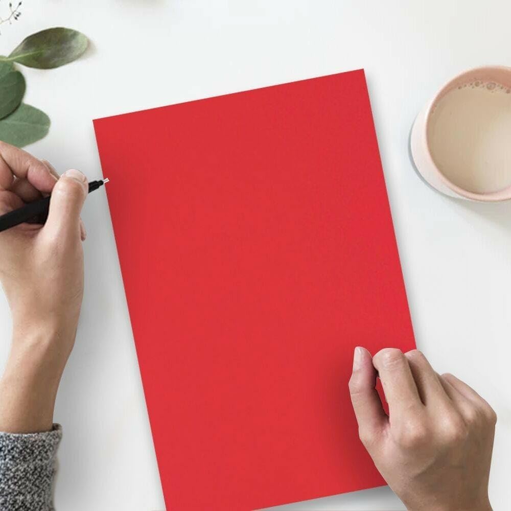 LUXPaper 8.5" x 14" Paper | Legal Size | Ruby Red | 80lb. Text | 50 Qty