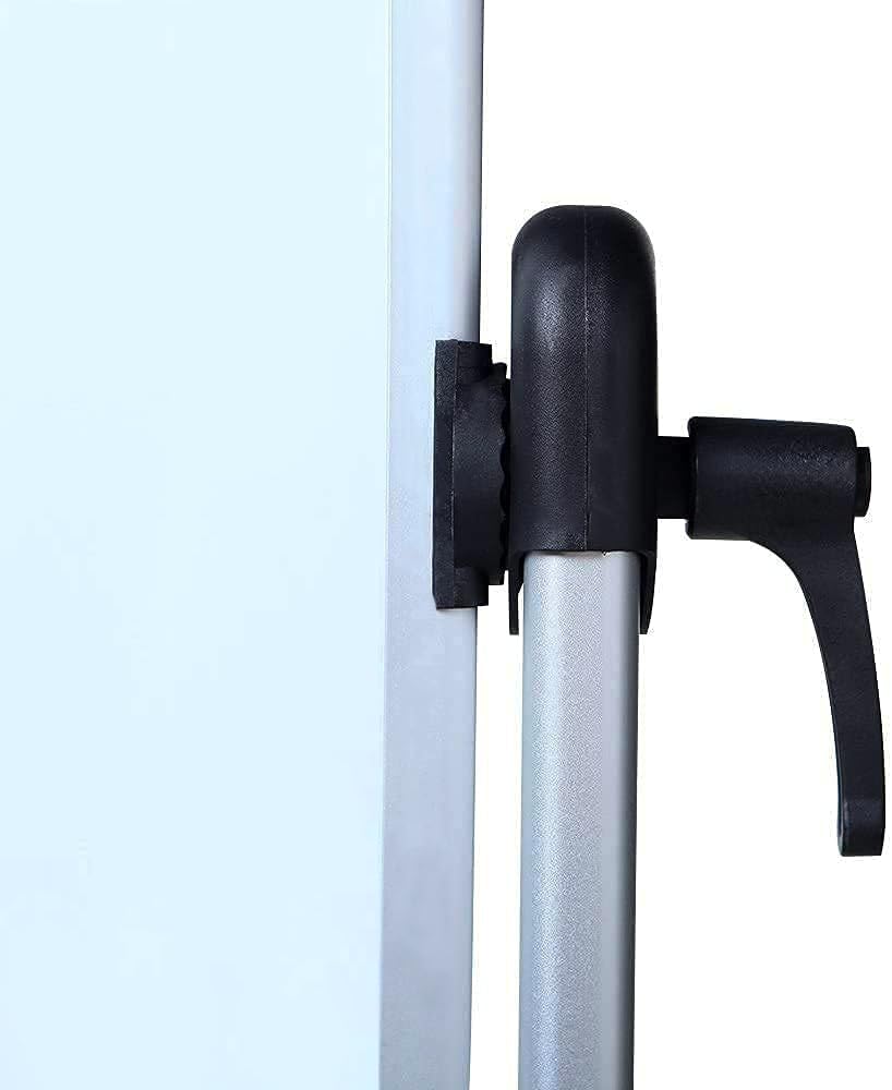 VIZ-PRO Double-Sided Magnetic Mobile Whiteboard, 60 x 48 Inches, Rolling Dry Erase Board Easel Stand on Wheels with Aluminium Frame for School Office Home 5' x 4'