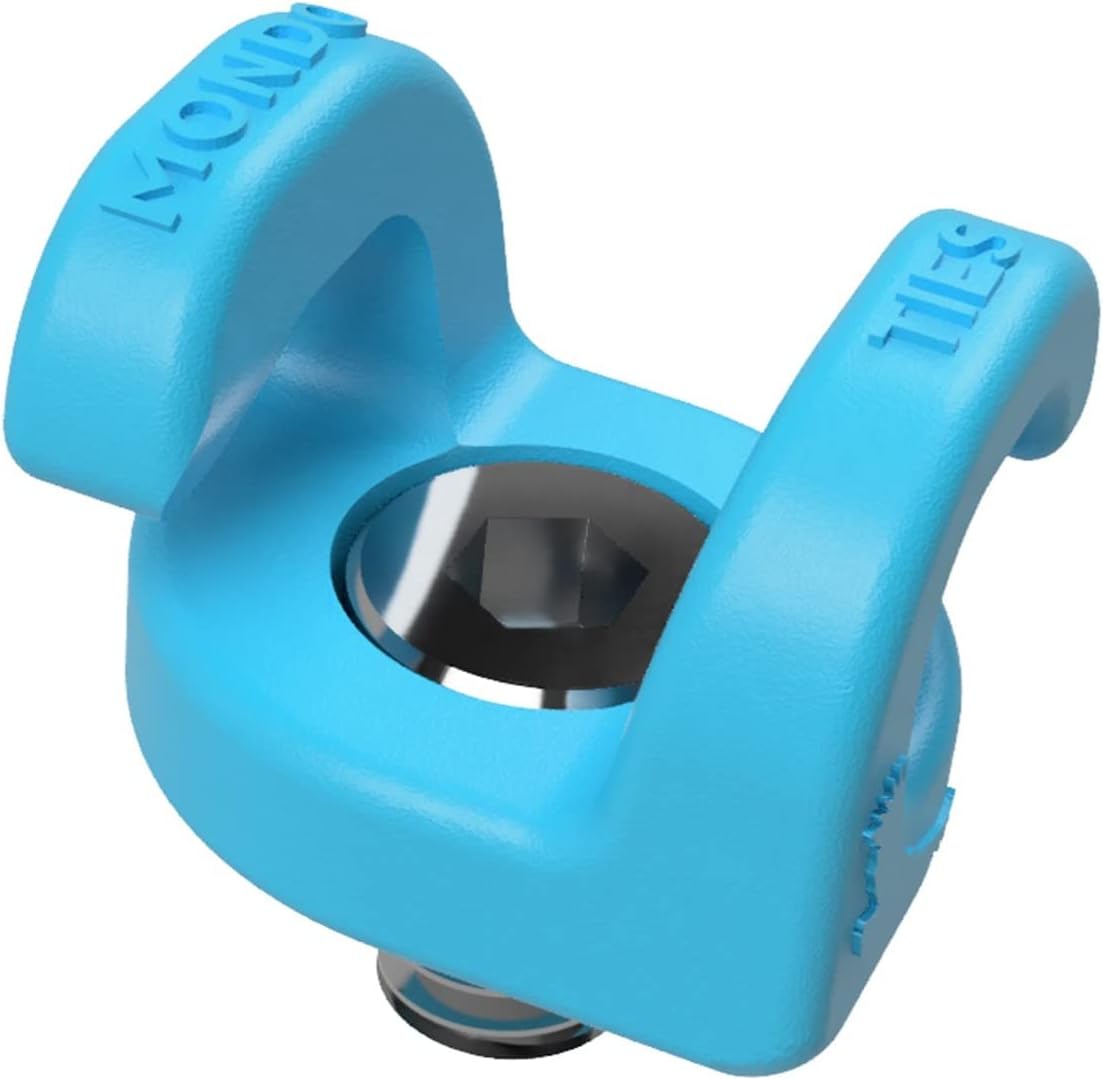 KONDOR BLUE x Armando Ferreira | MondoTies Cable Management Clips for Cameras | Cable organization, 1/4"-20 Mounted, Holds 2-3 cables, & Supports up to 20lbs of force (10-Pack) | Blue