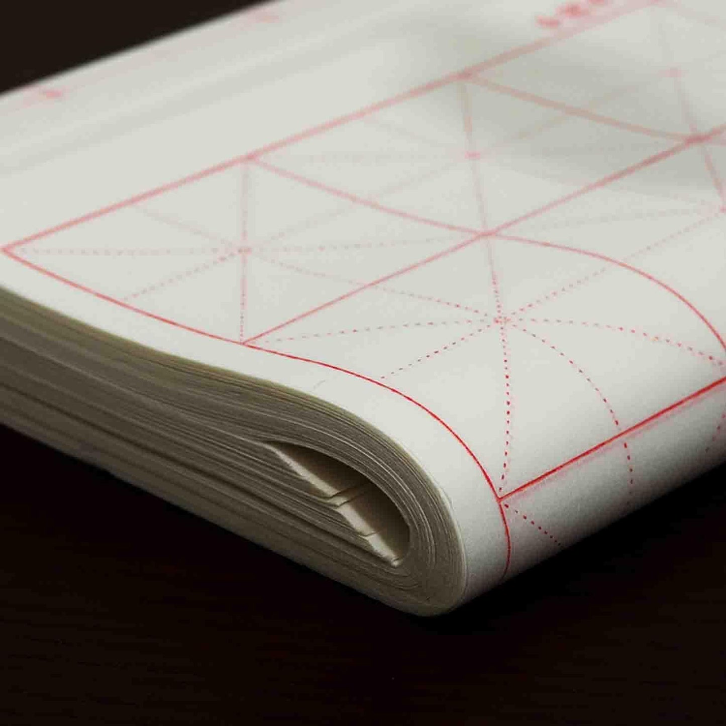 KYMY Chinese Japanese Calligraphy Paper with Grids, Sumi Paper/Rice Paper for Writing Painting Practice Students Beginning, Chinese Brush Ink Xuan Paper 100 Sheets (9 cm(3.54") /Grid)
