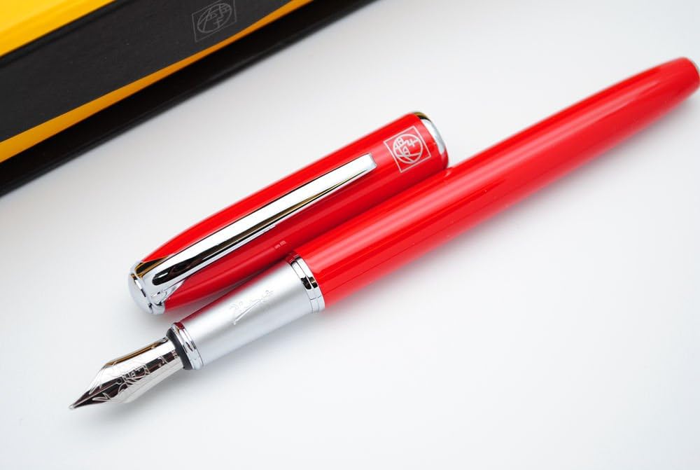 czxwyst Picasso 916 Malage Fountain Pen M Nib Original Box (Red)