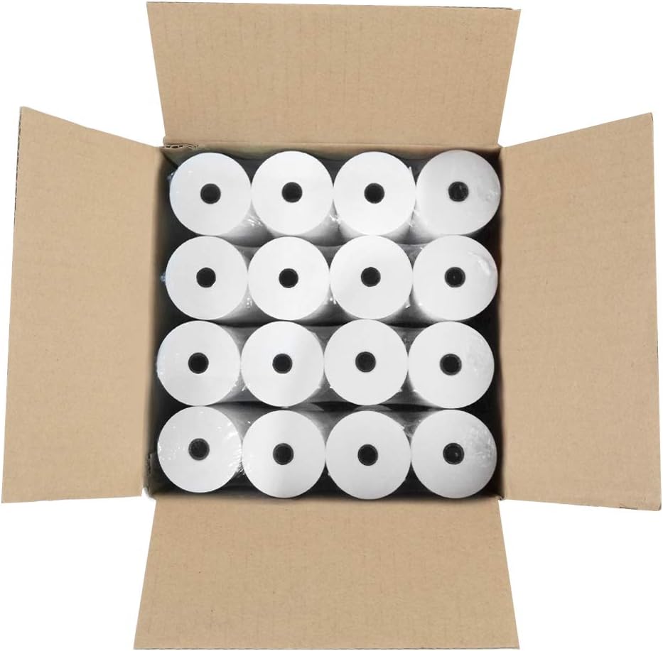 MFLABEL 32 Rolls Thermal Receipt Paper Rolls 3-1/8 x 230ft Thermal Paper Rolls