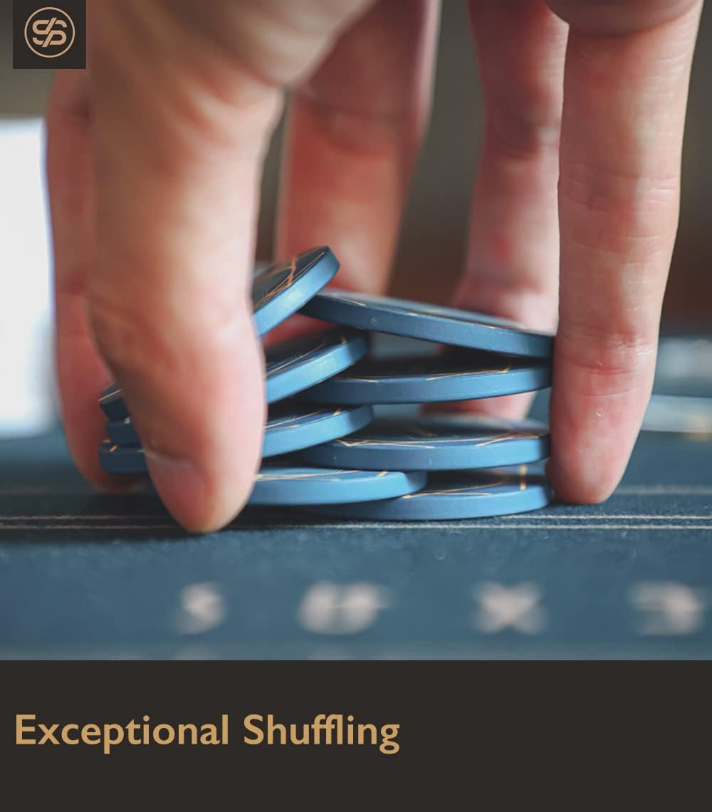 SLOWPLAY Nash Ceramic Poker Chips in Bulk, Casino Grade Ceramic 10-Gram Poker Chip for Texas Hold'em, 39mm Professional Chips Pack of 50 (Red)