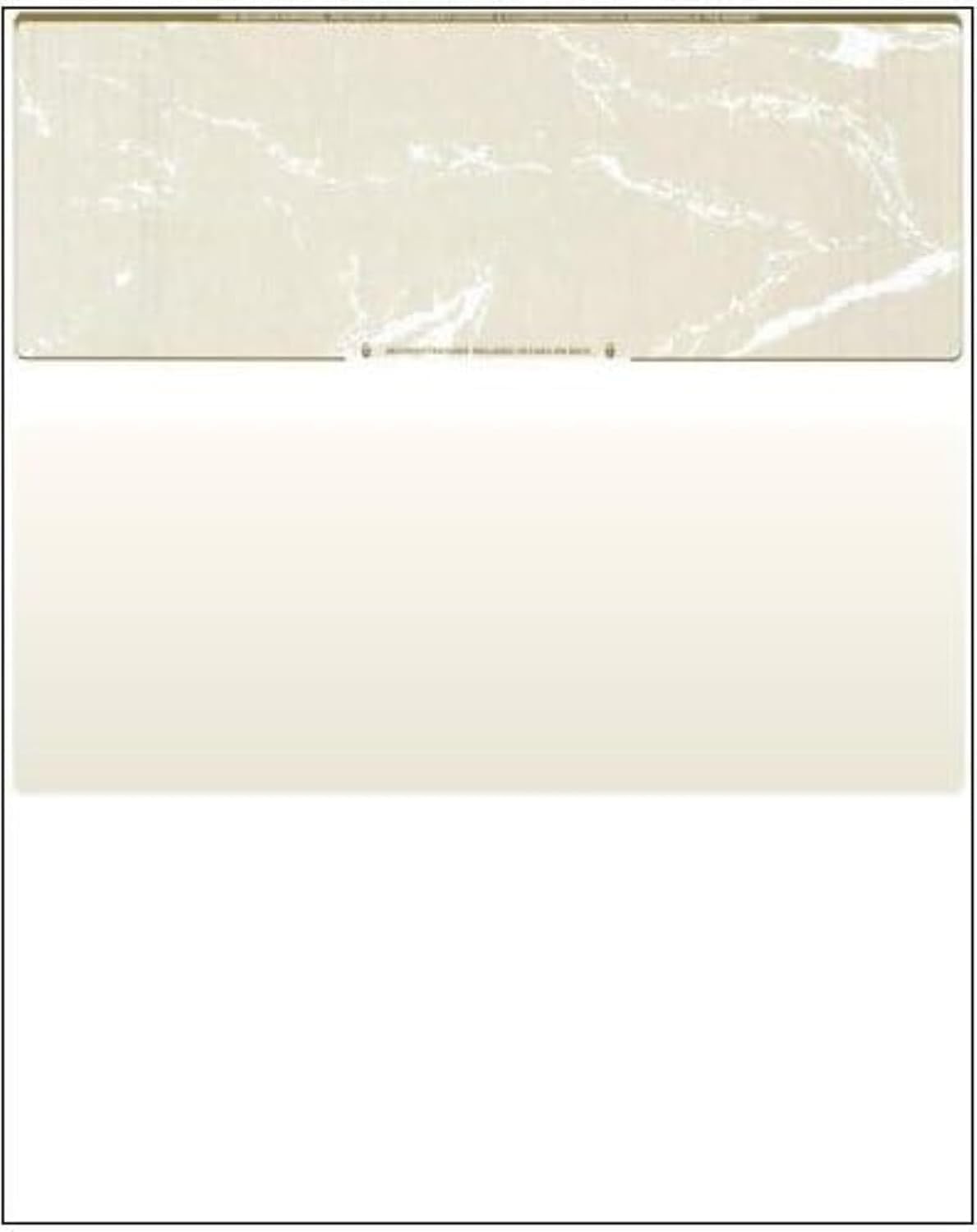 Compuchecks Check on Top Blank Check Paper - 1000 Pack, Quick-Books & Laser Printer Compatible - Security Business Checks with Voucher - 8.5" x 11" Gold Marble