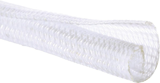 1/4" x100ft Split Sleeve Wire Loom Tubing - Cat-Proof Cord Protector for USB, Power, Audio/Video Cables | Chew-Resistant Sleeving, Easy Install, White