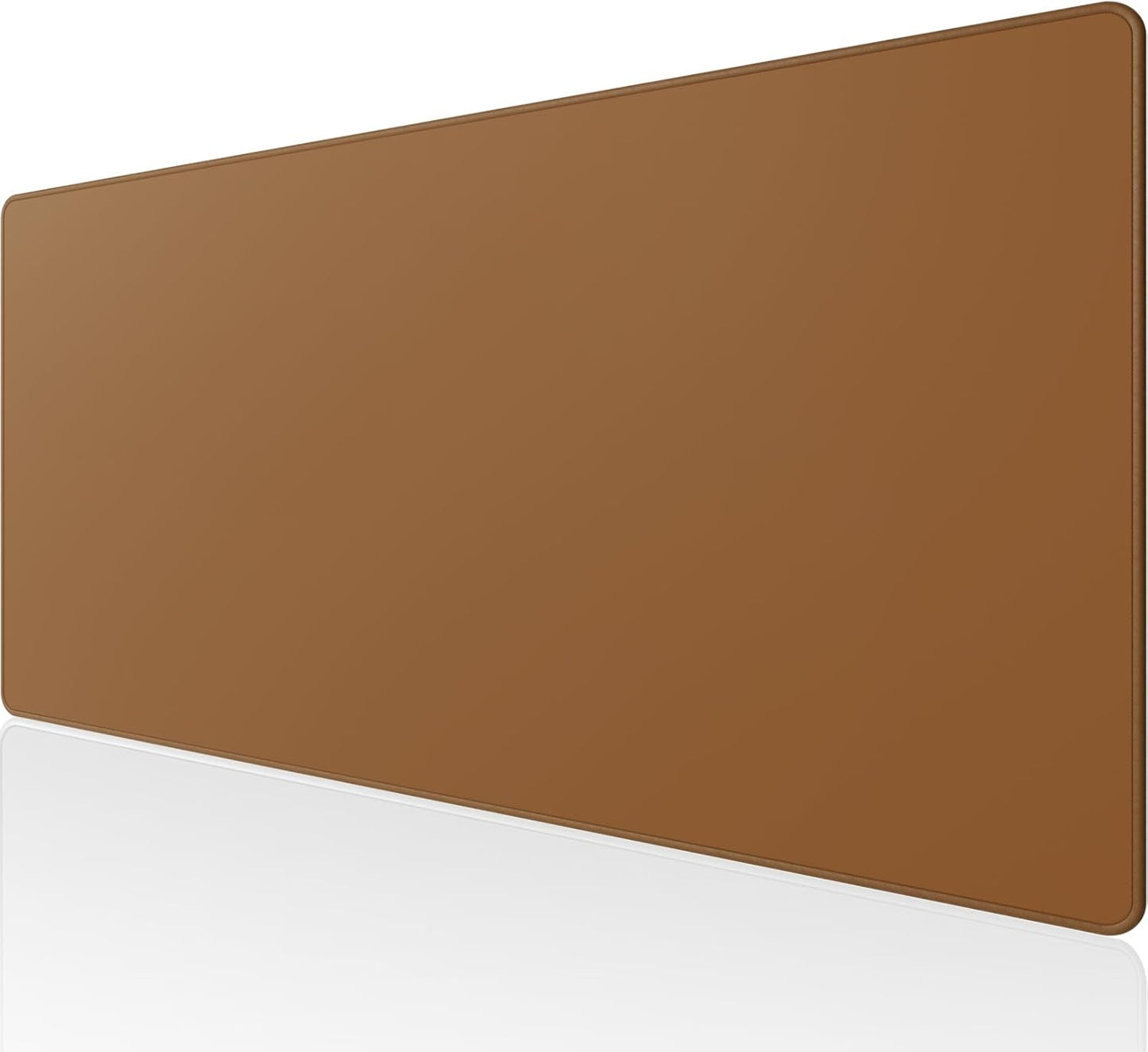 KTRIO Large Gaming Mouse Pad with Stitched Edges, Extended Mousepad with Superior Micro-Weave Cloth, Non-Slip Base, Water Resist Keyboard Pad for Gamer, Office & Home, 31.5x15.7in, Coffee Brown