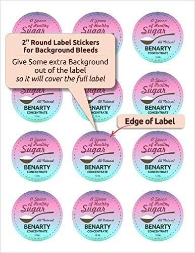 NextDayLabels - 2 Inch Round Matte White Blank Labels for Bleeds - Laser/Inkjet Printable Circle Stickers (50 Sheets, 12 Per Sheet, 600 Labels)
