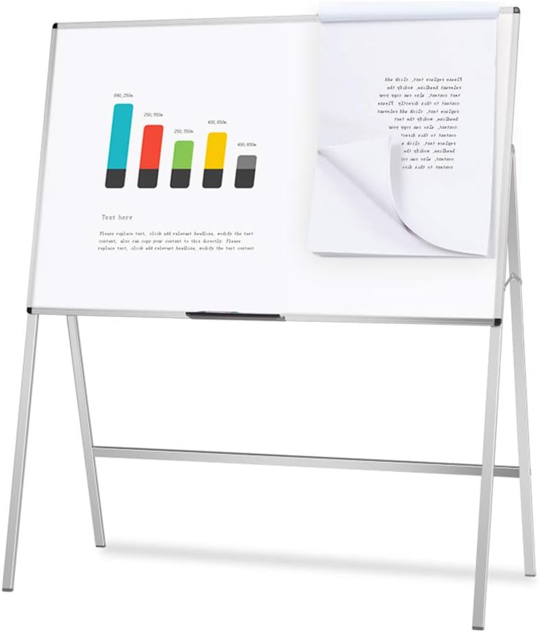VIZ-PRO Magnetic H-Stand Whiteboard/Adjustable Dry Erase Easel,60 x 36 Inches