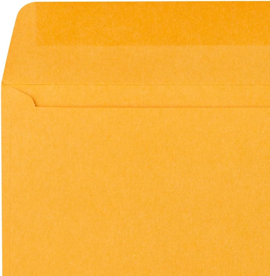 JAM PAPER #12 Manila Envelopes - 4 3/4 x 11 - Brown Kraft Manila - 50/Pack