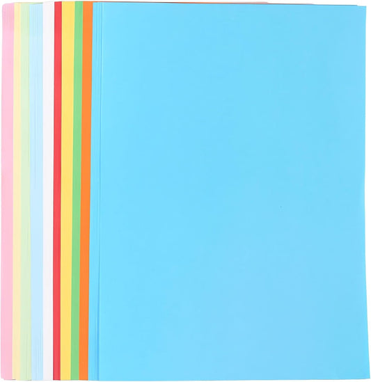 M&G 100 Sheets Colored Copy Printing Paper Assorted Colors, 8.3 X 11.7 in Construction Paper for Card Making Scrapbooking Kids School Office DIY Craft