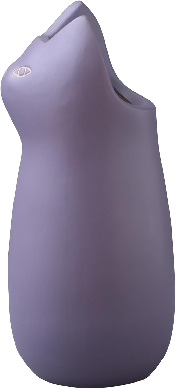 PaletteLife Umbrella Stand Ceramic Scandinavian Cat Medium-Size Purple BLS-12PP