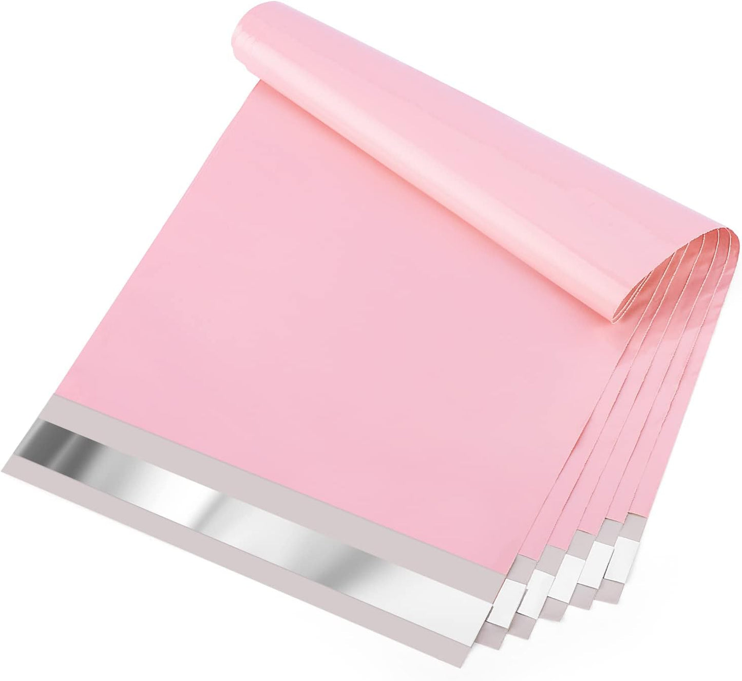 Metronic Poly Mailers 9x12 200 Pack, Strong Adhesive Shipping Bags for Clothing, Waterproof and Tear-Proof Shipping Envelopes, Small Mailers Poly Bags Packaging Bags in Light Pink
