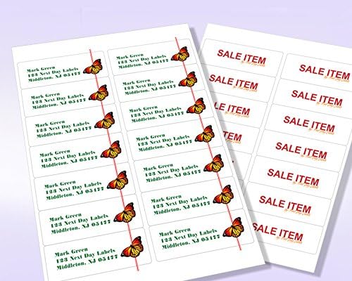 NextDayLabels – 4" x 1-1/3" Rectangular Sticker Labels for Printer - White Laser/Inkjet Printer Labels Return Address Labels Shipping Label Stickers (100 Sheets, 14 Per Sheet, 1400 Labels)