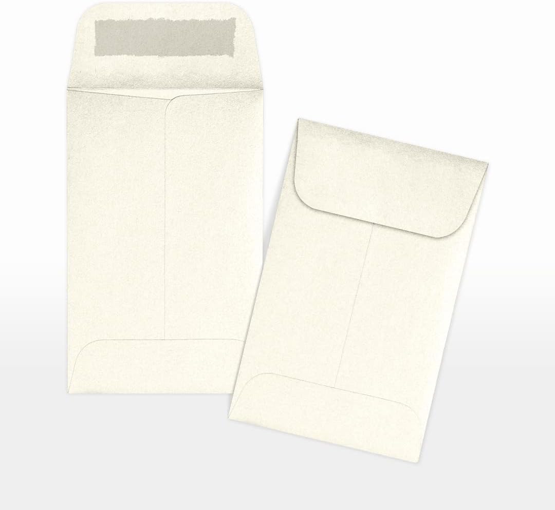 LUXPaper #1 Coin Envelopes | 2 1/4" x 3 1/2" | Champagne Metallic | 80lb. Text | 1,000 Qty