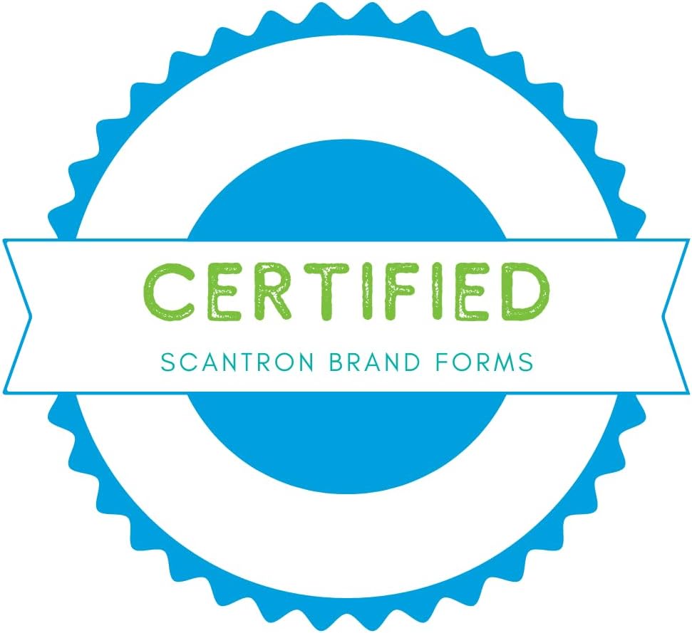 Official Scantron Brand 882-E Answer Sheet. (25 Pack)