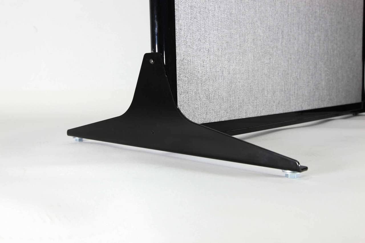 Versare Office Workstation Screen | Portable Wall Divider | Modern Cubicle | Freestanding Privacy Screen | Flexible Work Space | 1 Panel | 33" Wide x 70" Tall Blue SoundSorb Panels with Window