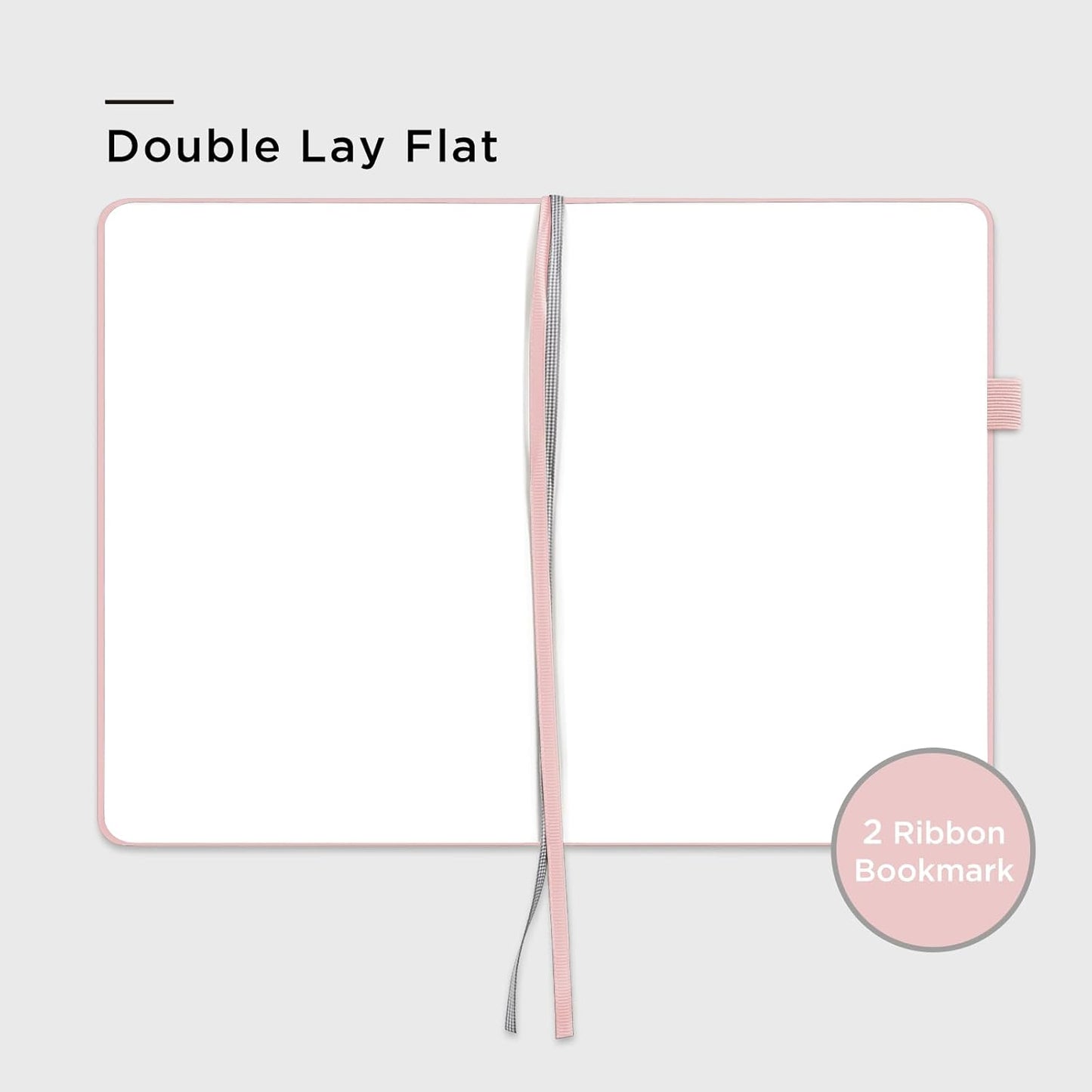 &And Per Se Blank Journal Notebook, 160 Pages, 5.7 x 8 inches College Ruled Thick Paper Notebook Journals for Writing, Hardcover Notebook(1 Pack, pink)