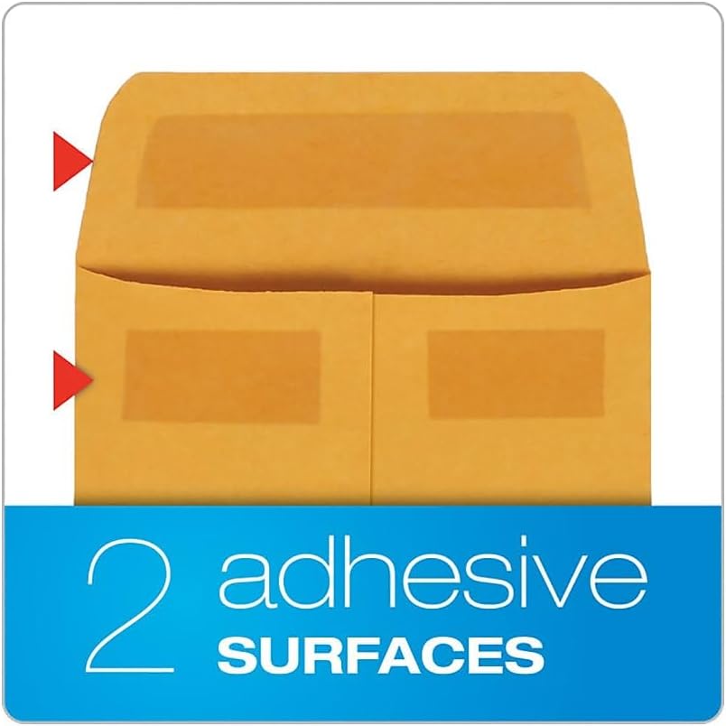 Quality Park #7 Coin and Small Parts Envelopes, Self Seal, for Home, Office, Garden, 24 lb Brown Kraft, 3-1/2 x 6-1/2 Inches, 500/Box (QUA50765)