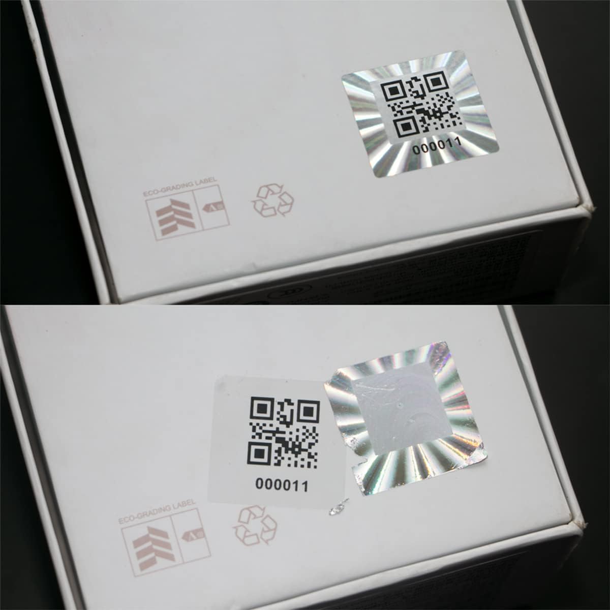 dose not apply 120pcs Hologram QR Code Labels, Tamper-evident Security Seal Sticker,Warranty Void Tamper Proof Labels with Unique Sequential Serial Numbering（1X1 inch)