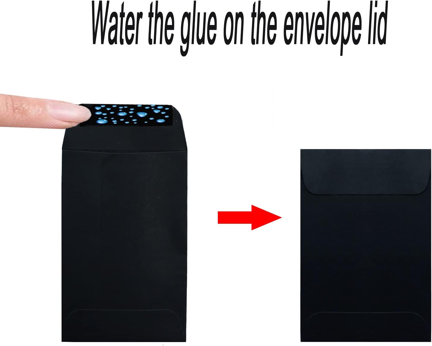 200 Pack #1 Black Coin Envelope 2.25 X 3.5 inches Kraft Envelopes Classic Small Parts Envelopes with Self Adhesive Gummed Flap for Coins Cash Credit Cards Seeds