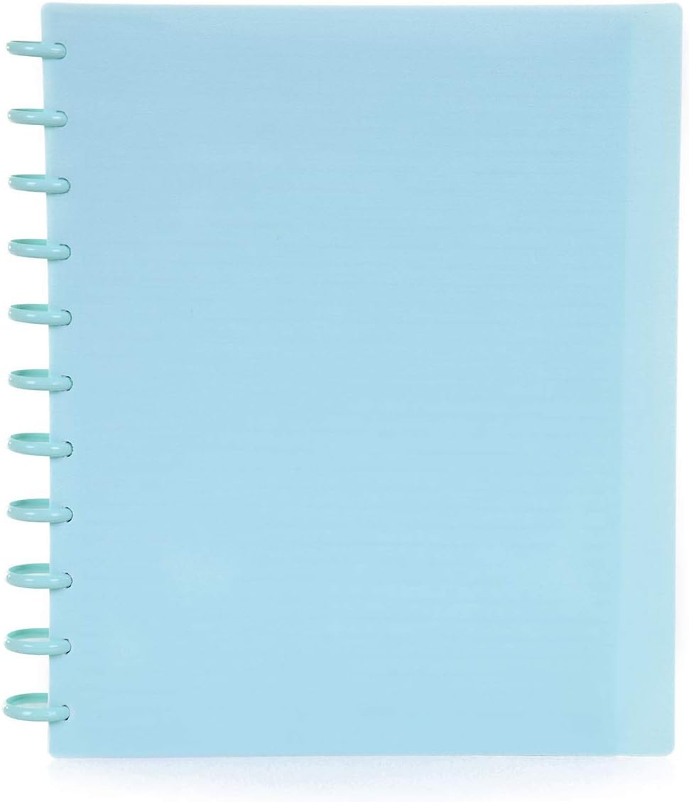 Talia Discbound Notebooks, Planner, Customizable, (Summer Blue w/Summer Blue Discs, Letter (8.5in x 11in))