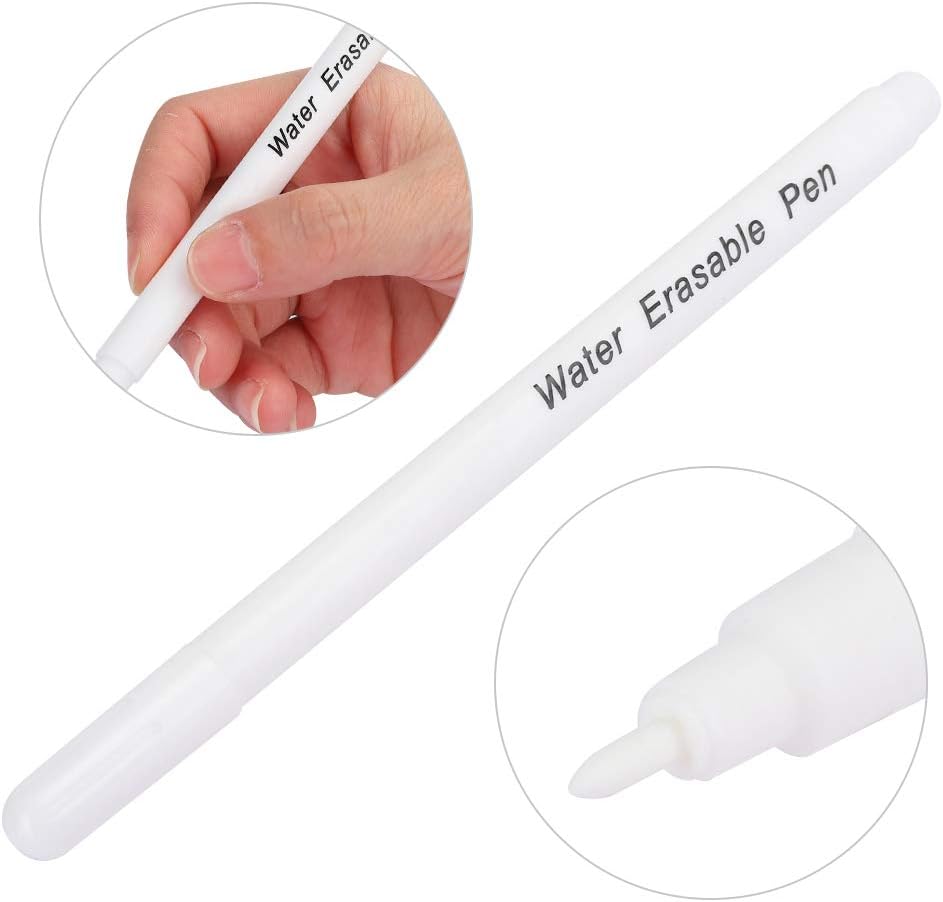 Air Water Erasable Pen Fabric Marker Temporary Marking Auto Vanishing Pen Air Erasable Pen, 10pcs Disappearing Ink Marking Pen for Cloth Marking ToolsMarking & Tracing Tools(Single Head White)