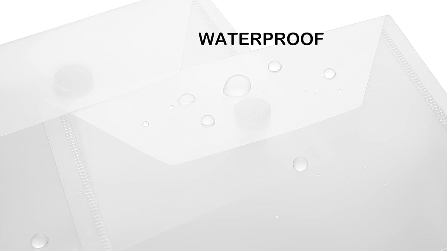 3x5 Plastic Envelopes Hook Loop Closure Coupon Receipt Storage Holder 20 Pack