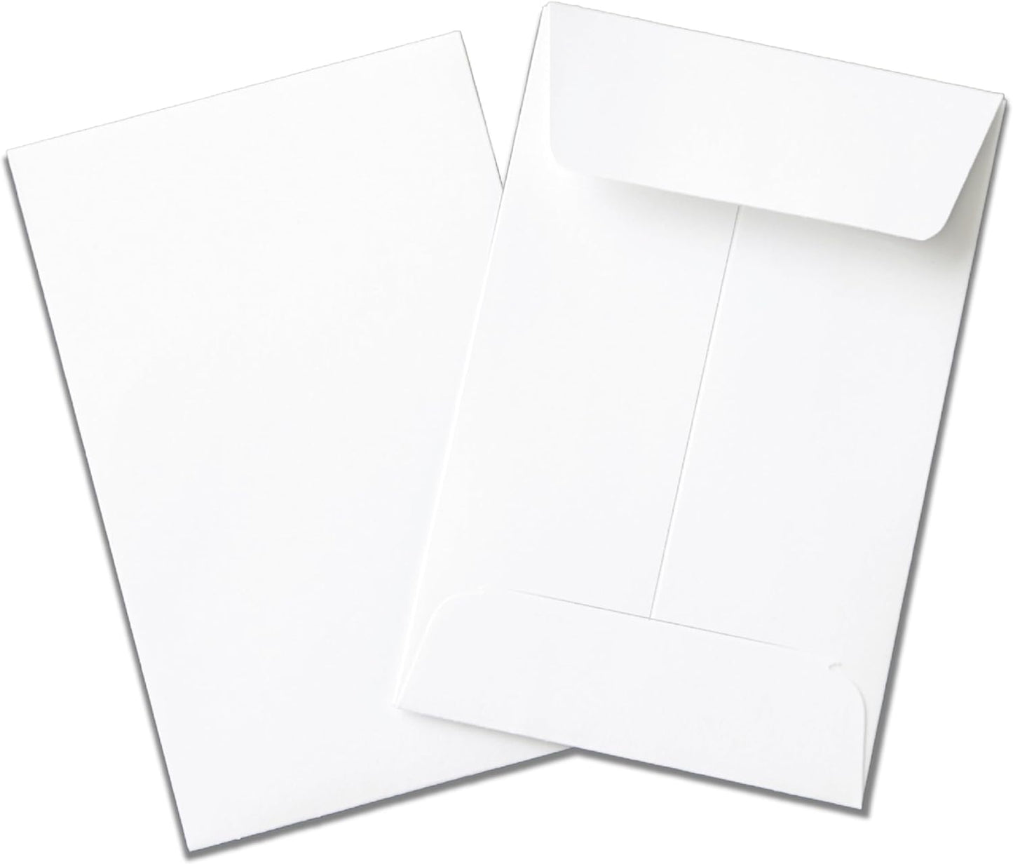 Guardian #1 Paper Coin Envelopes with Gummed Flaps, Pack of 500 Blank Small Envelopes for Gift Cards, Coins, Receipts, Stamps, Small Parts Storage, and More, 2 ¼ Inches x 3 ½ Inches, White