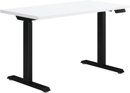 HON Coze Electric Standing Desk Adjustable Height, Coordinate Height Adjustable Desk, 48", White Top, Black Base