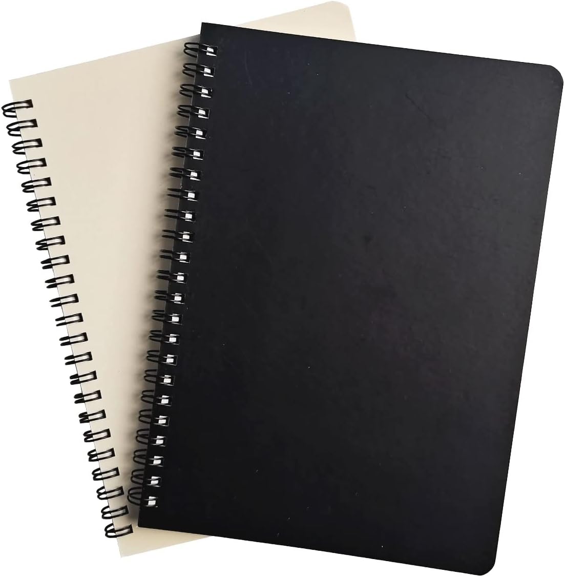 Spiral Notebook, Journal Notebook, 3Pack, Blank Paper, 6” x 8.2”, Black