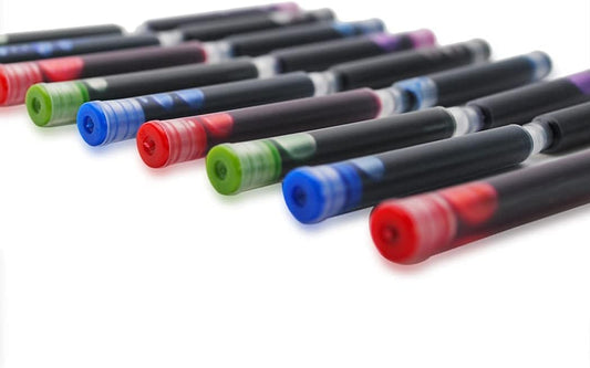 30pcs JINHAO Ink Cartridges Fountain Pen Refills for JINHAO and Baoer Pen Standard Size (Mixed Colors)