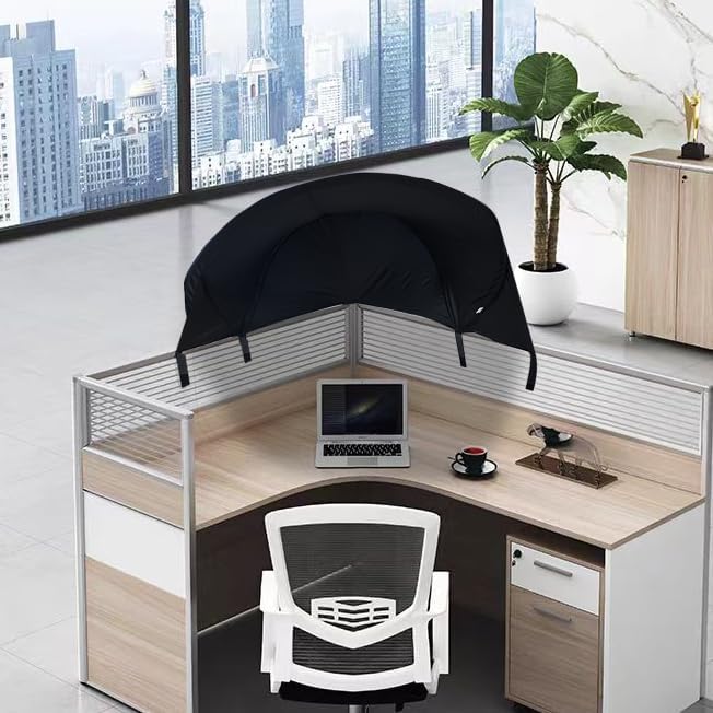 Large Size Cubicle Corner Desk Shade for Office,Portable Foldable Light Shade Cover, Fit for Taller Cubicle Partitions for Privacy Attached in a Normal 90 Degree Cubicle Corner
