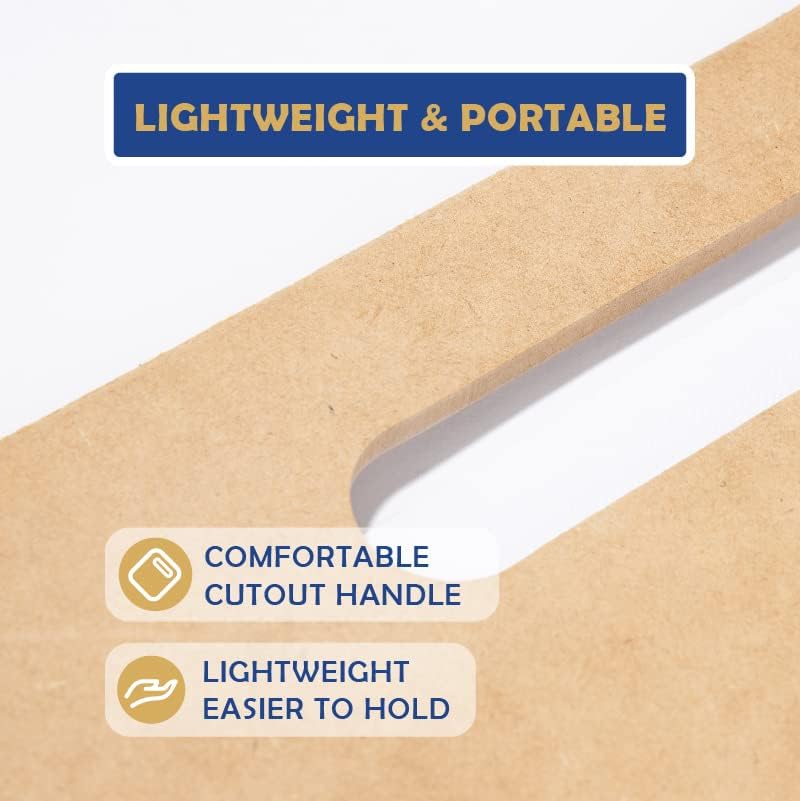 Falling in Art 23x26 Sketch Board, Drawing Tote Board for Artists with Sturdy Clip and Rubber Bands, Portable Art Clipboard for Classroom and Studio Drawing
