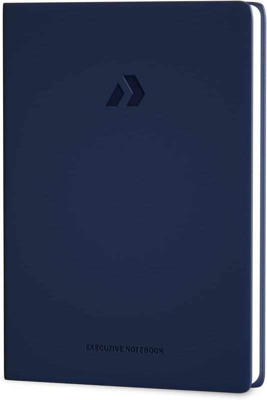 Nextnoid Lined Hardcover Notebook Journal - 120 GSM Thick Paper, Medium A5 Notebbok 160 Pages - Perfect Mens Journal For Writing, Journaling and Note-Taking (Navy Blue,Ruled)