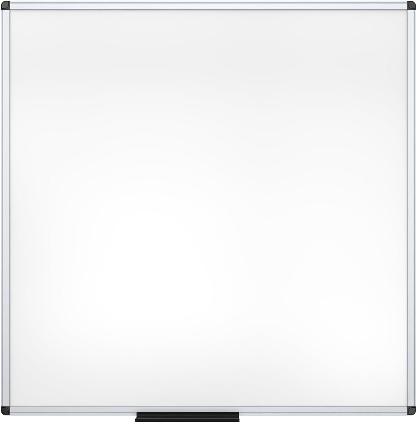 VIZ-PRO Dry Erase Board/Magnetic Whiteboard, 48 x 48 Inches, Large Wall Mounted Board for School Office and Home 4' x 4'