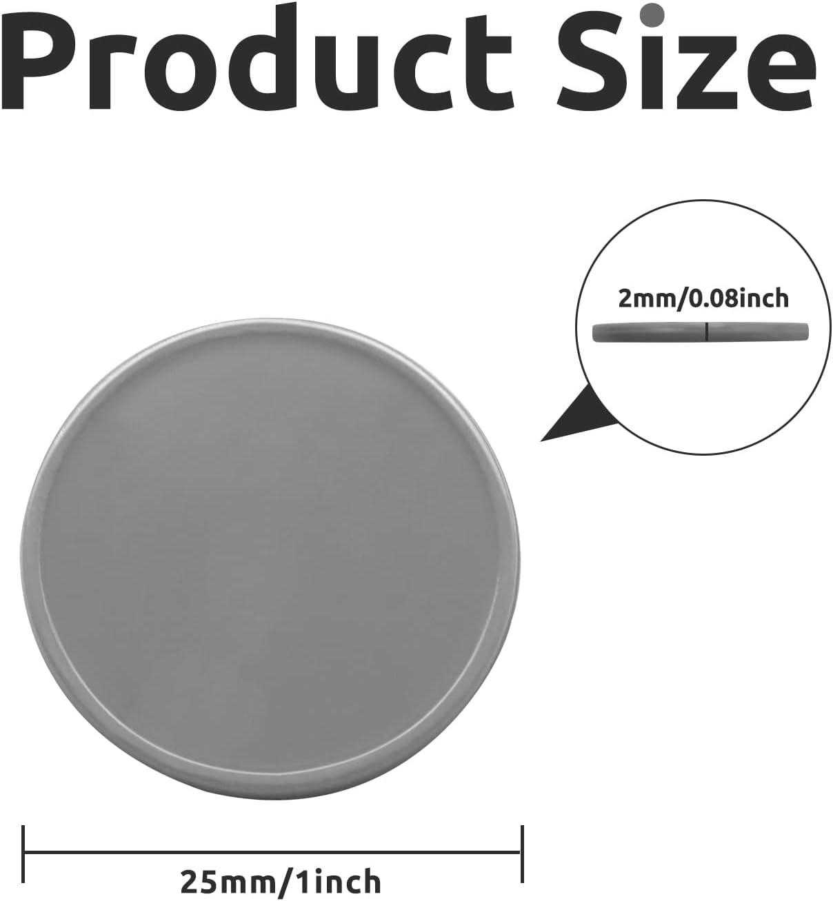 Set of 100 Opaque Plastic Learning Counters Mini Poker Chips Game Tokens with Storage Box (Gray, 1 Inch)