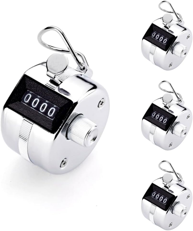 TC-04 Handheld Tally Counter, Digital Pitch Counter Clicker, Mechanical Lap Counter, Taiwan Made Heavy Duty Counter
