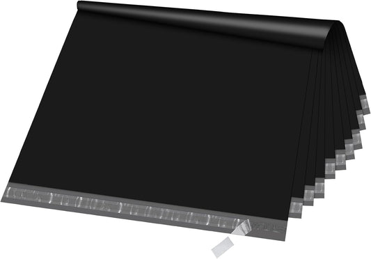 Fuxury Poly Mailers Large 24x36" 25 Pcs, XXL Shipping Bags Bulk for Clothing, Strong Adhesive Shipping Envelopes for Small Business Suppliers,Waterproof Mailers 2.5mil Poly Bag Mailing Envelopes Black