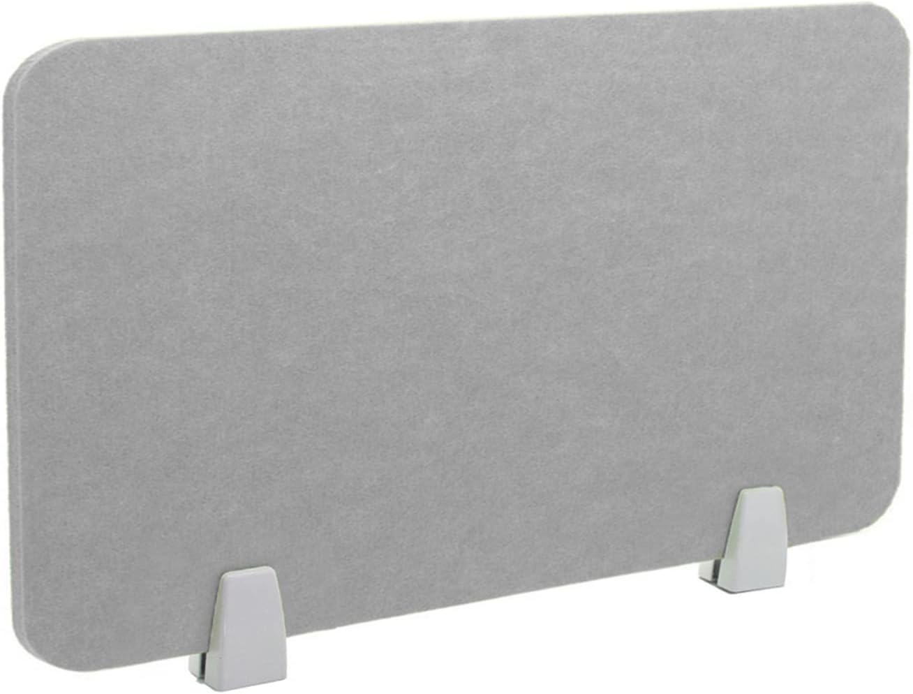 Icegrey Acoustic Desk Divider Privacy Panel Removable Sound Absorbing Desk Partition Board with 2 Clips for Student Call Centers Offices Braries Classrooms Library, Light Grey, 15.6x15.6