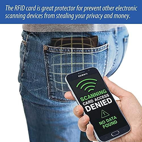 RFID Blocking Card Contactless Credit Card Protection Safe RFID Card Wallet Shield Protector Blocker (Pack of 6)