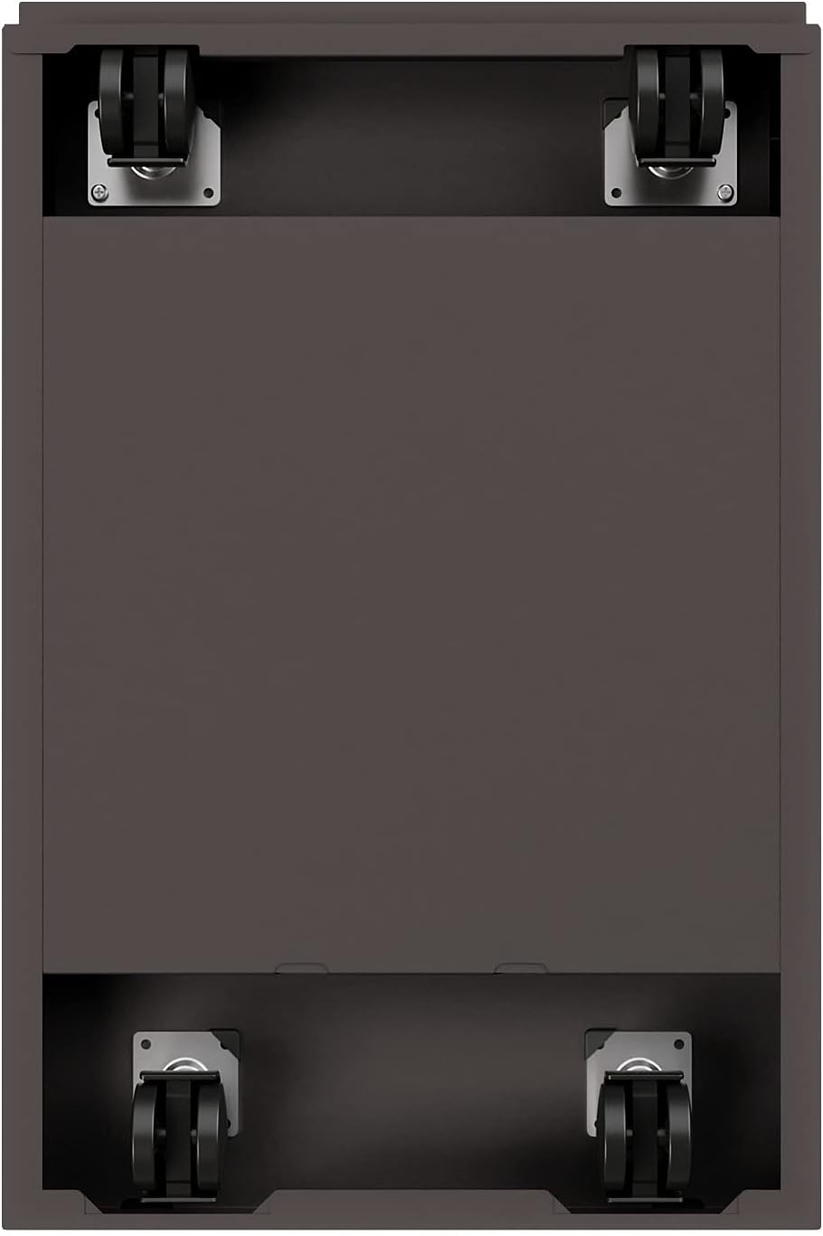 20 Inch Deep Metal 2 Drawer File with Full Pull, for Home and Office, Holds Letter Width Hanging Folders Mobile Pedestal, Medium Tone